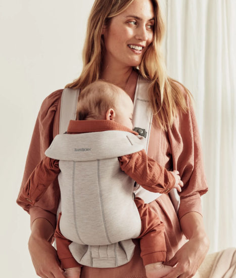 Draagzak Babybjorn Mini 3D-Jersey Lichtbeige