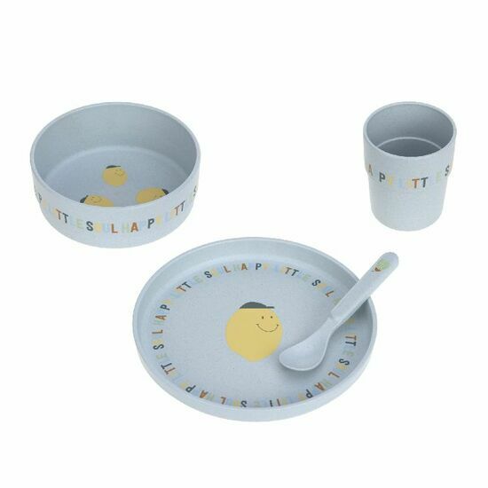 Eetset Lassig citron blauw