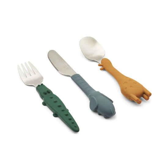 Tove cutlery set bestek in kleur golden caramel mix
