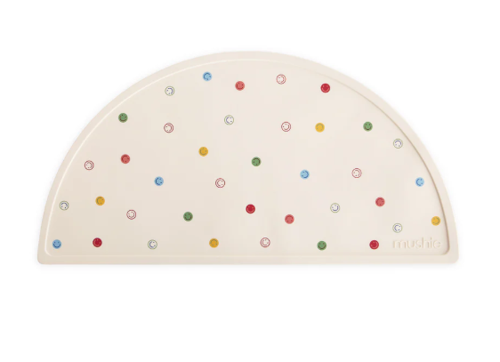 Silicone placemat smiley face