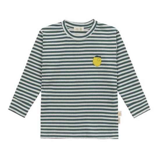 Lassig - Long sleeve shirt ribbed Lemon dark green
